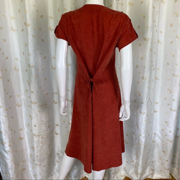 Rusty Orange MIDI Dress - Picture 4 of 8